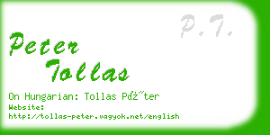 peter tollas business card